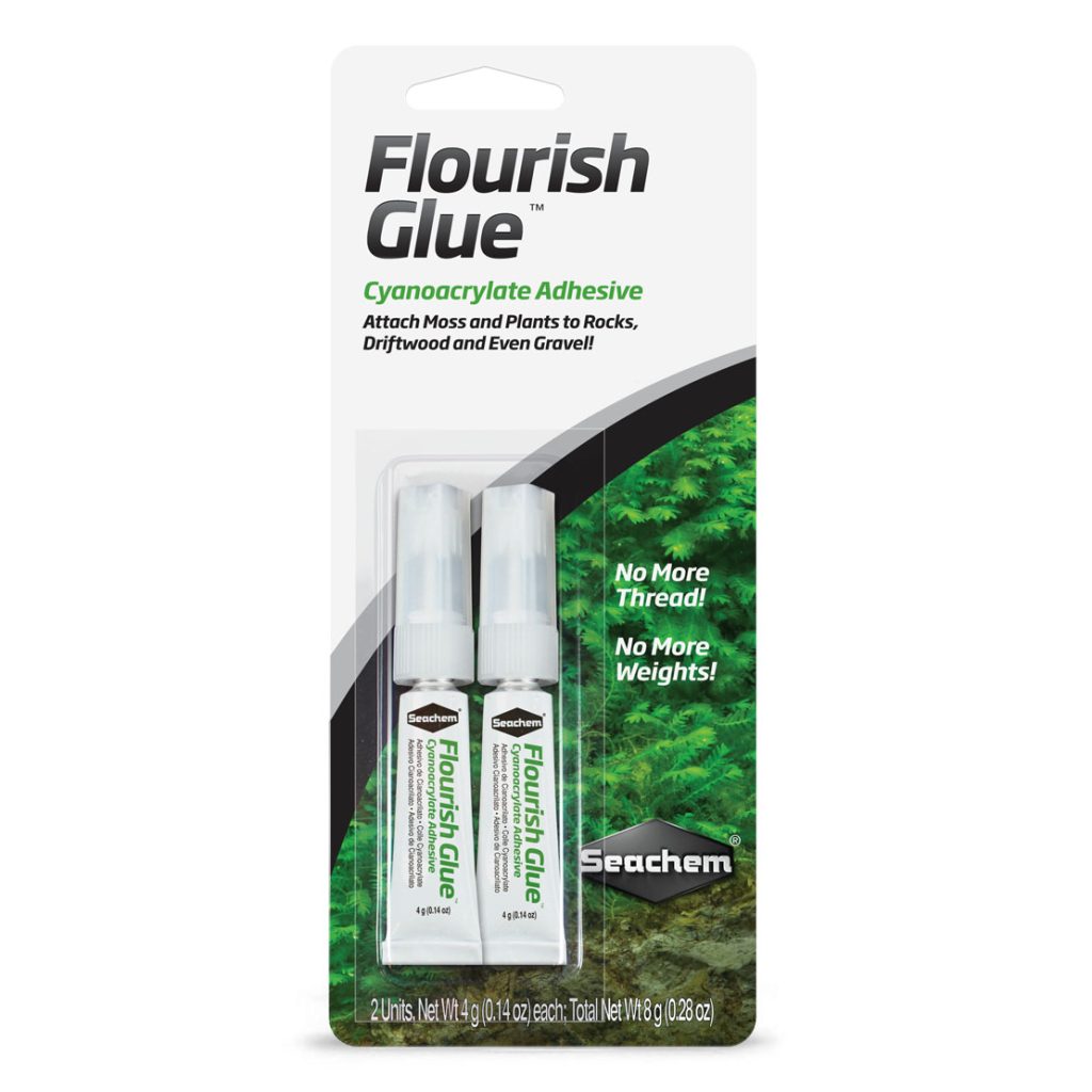 Seachem Flourish Glue, embalagem com dois tubos de 4 g