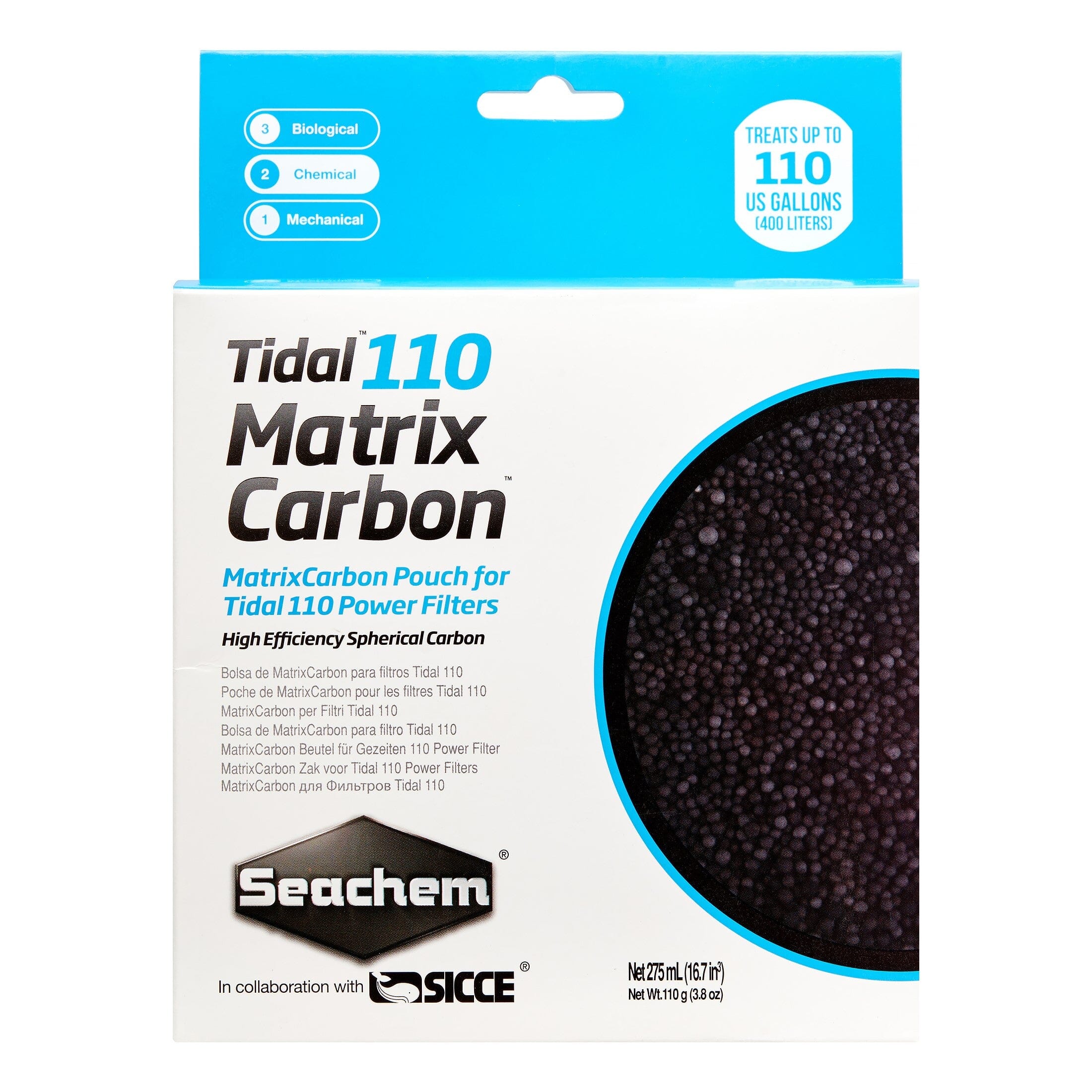 Tidal 110 recarga 275 ml bolsa Matrix Carbon