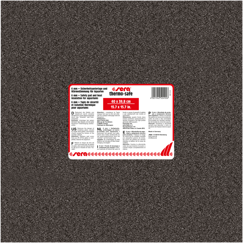 Base de proteção sera thermo-safe de 40 por 39,8 cm e 6 mm de espessura