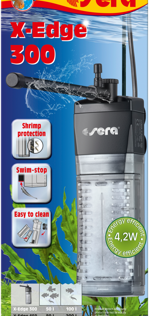 Embalagem do filtro interno sera X-Edge 300