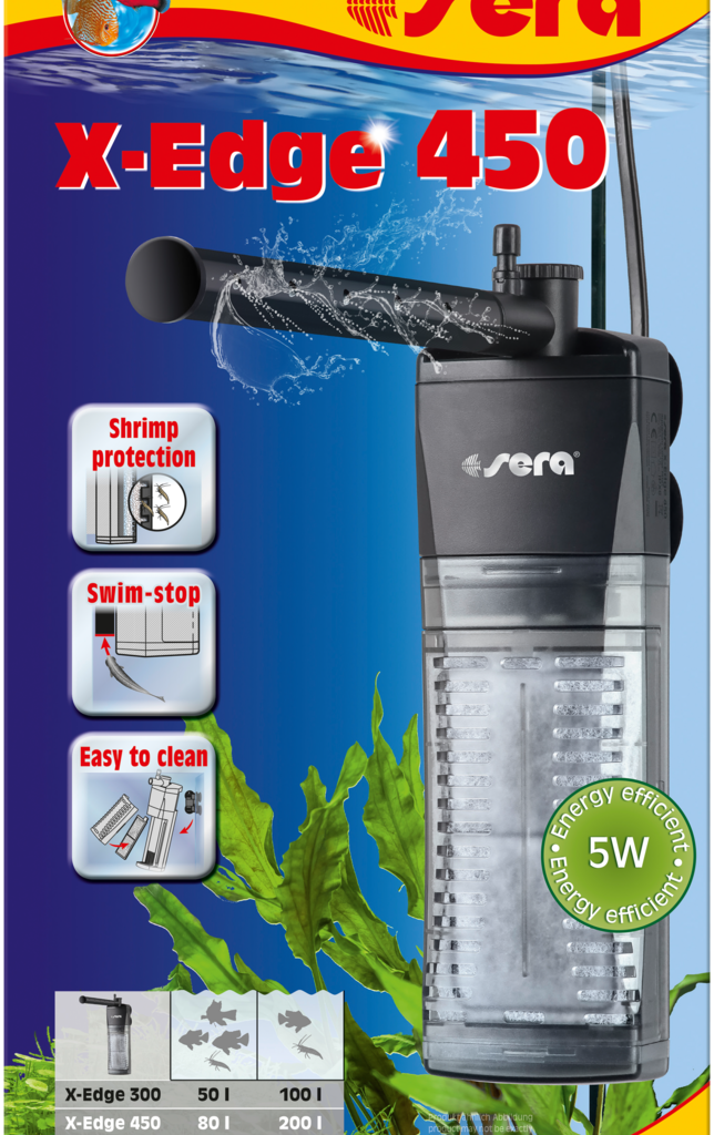 Embalagem do filtro interno sera X-Edge 450