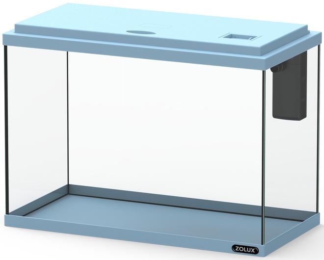 Aquário ZOLUX EKAÏ 40 azul de 24 litros com filtro interno