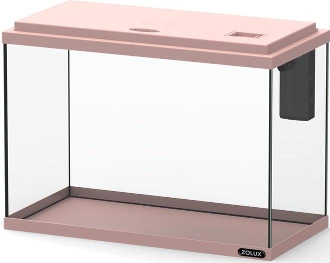 Aquário ZOLUX EKAÏ 40 rosa de 24 litros com filtro interno