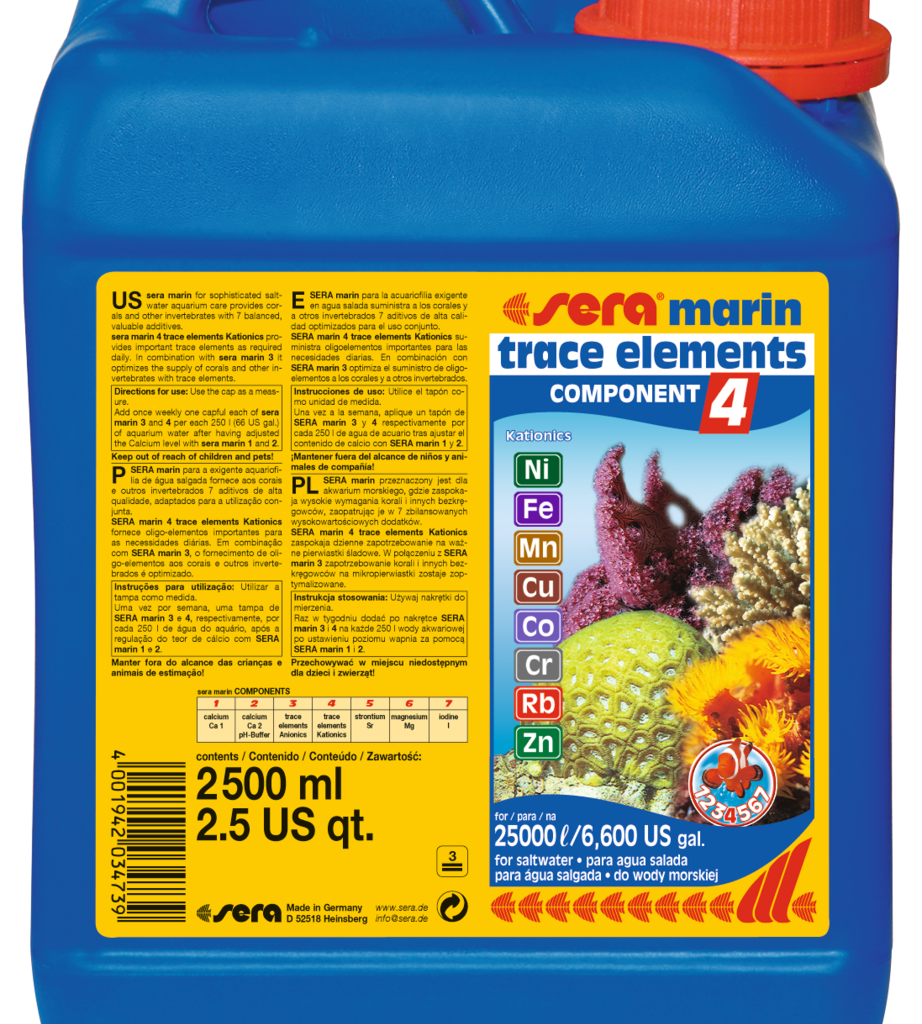 sera marin COMPONENT 4 trace elements Kationics 2.500 ml